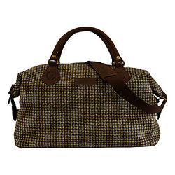 Barbour Knowlton Tartan Wool Explorer Holdall, Brown